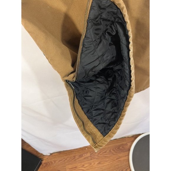 Carhartt Insulated Bib Overalls Duck Youth Size 8 Double Knee - Picture 11 of 13